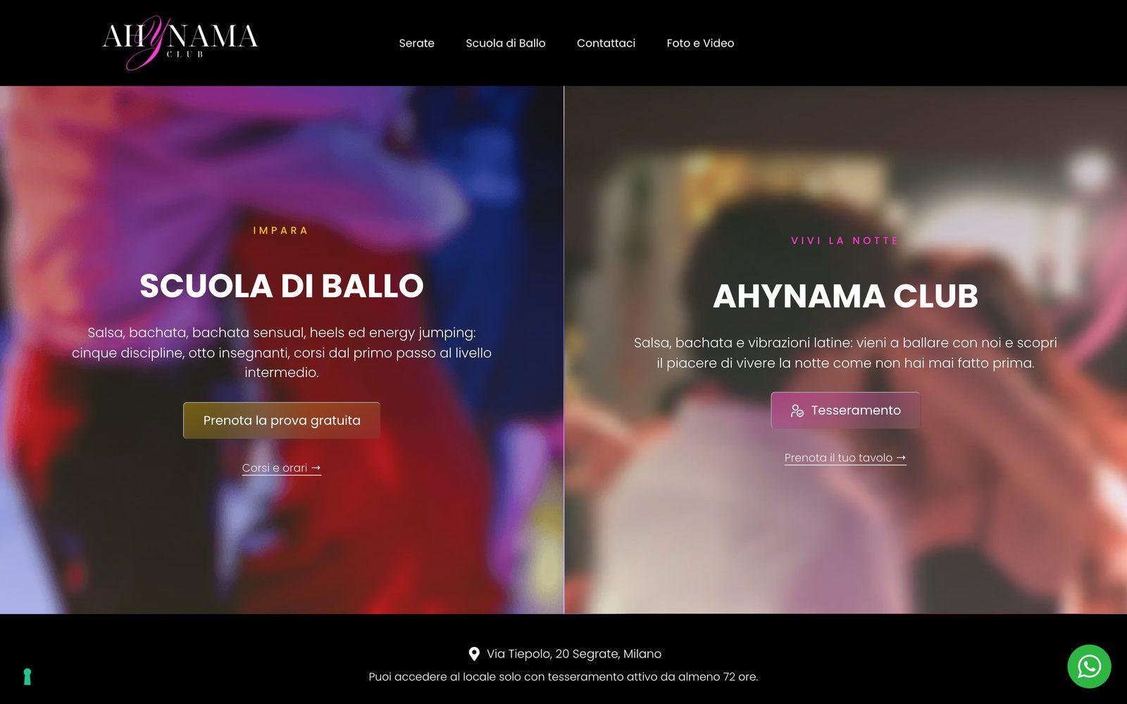 Il sito di Ahynama